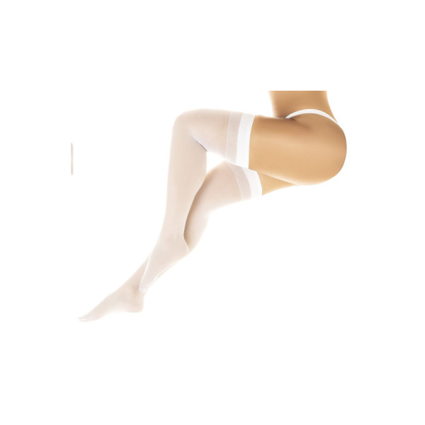 Bas sexy blanc transparent 